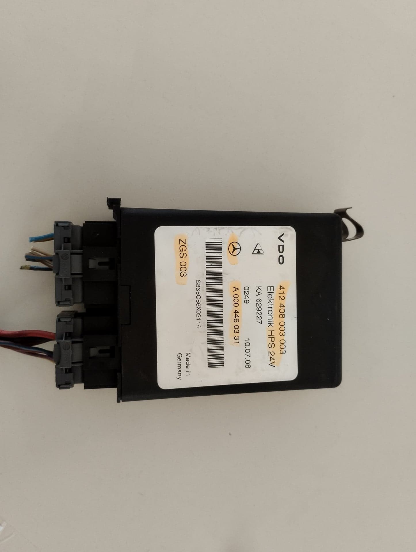 MERCEDES AXOR E5 VDO ELEKTRONIK HPS 24V (412 408 003 003) - Main