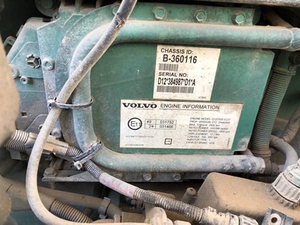 VOLVO 500 - D12 394987 - 03161962 P09 - Main