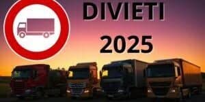 IN VIGORE IL NUOVO CALENDARIO DI DIVIETI DI CIRCOLAZIONE DEI CAMION PER IL 2025